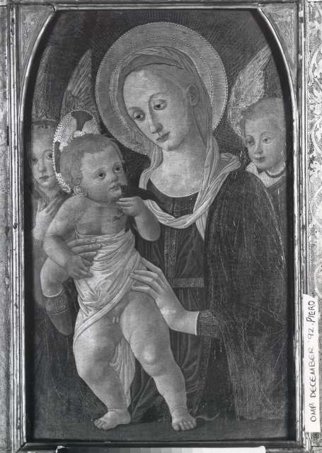 Sotheby's — Pseudo Pier Francesco Fiorentino - sec. XV - Madonna con Bambino e due angeli — insieme